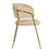 Thumbnail: Luxe Velvet Dining Chair Gold Frame with Beige