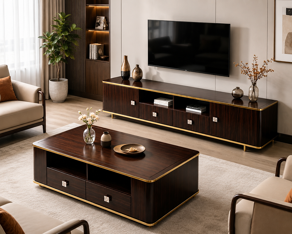 Umber TV Stand & Coffee Table Set