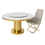 Thumbnail: Angie Gold Marble Top Dining Table