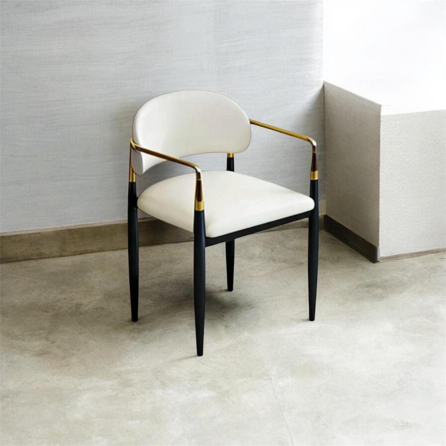 Elysium Leather Dining Chair - White