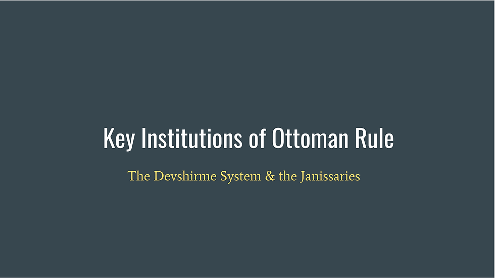 VIIIs 1.3 (1) Key Institutions
