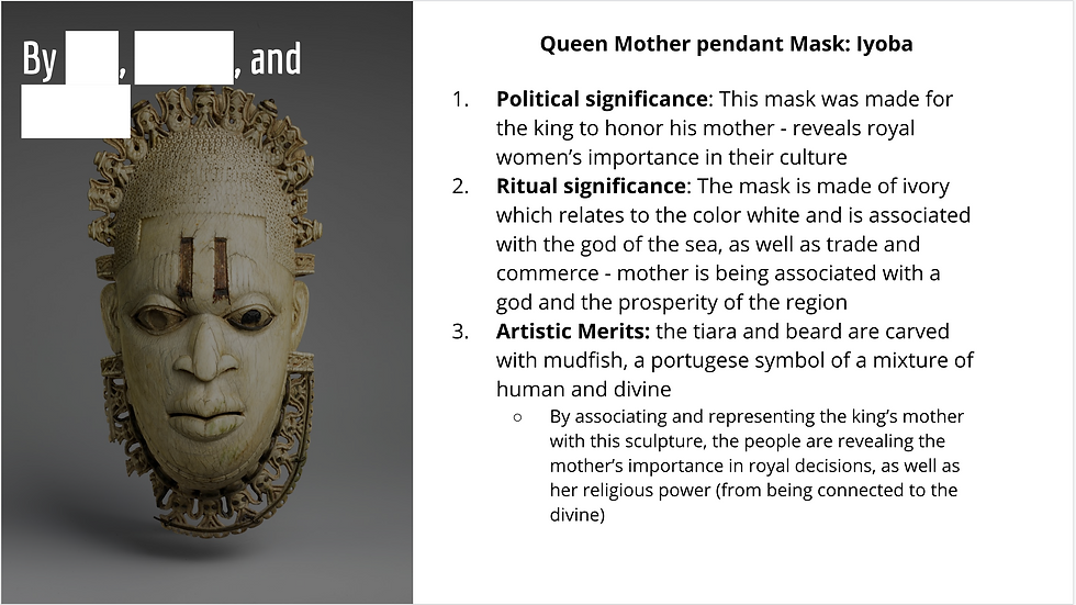 5. Sample student assignment