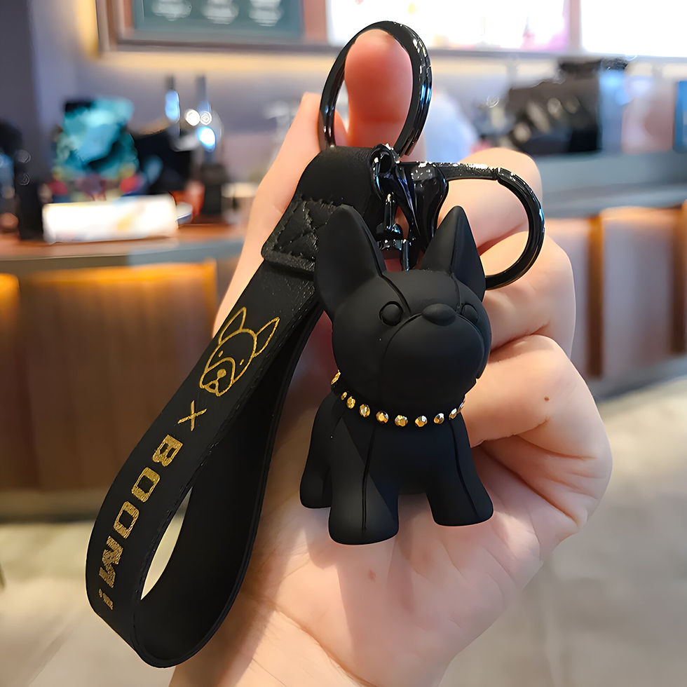 Miniatura: Chaveiro Dog Fashion Luxo – Acessório Fofo e Estiloso para Bolsa, Mochila e Chav