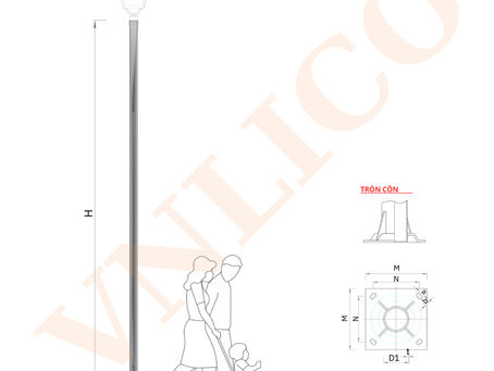 Trụ thép trang trí 76
