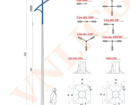 Cột đèn cao áp STK 05