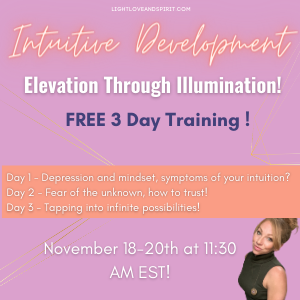 Elevate Through Illumination! FREE 3 Day Training!