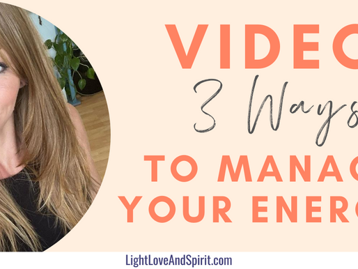 3 Ways To Manage Your Energy