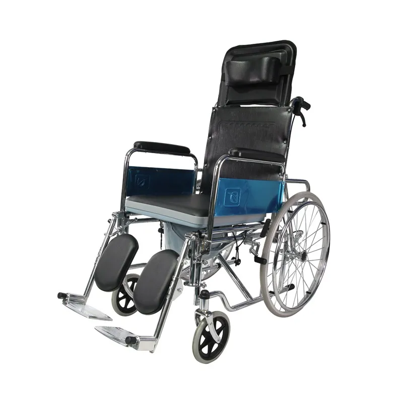 Reclining Wheelchair With Commode