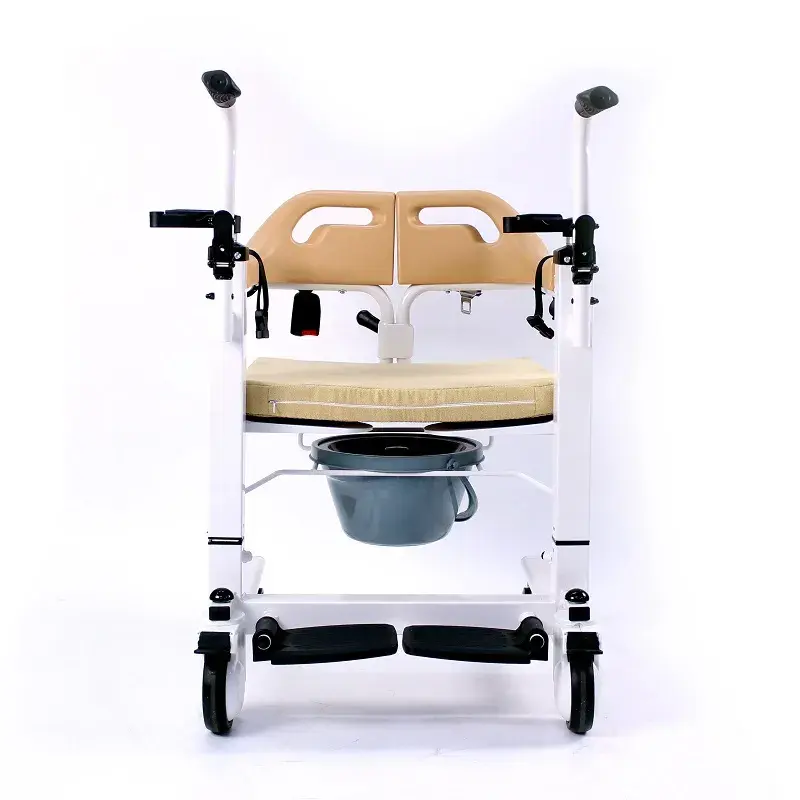 manual patient transfer wheelchair/chair easy-use for elderly and patients in Kenya front view