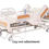 Thumbnail: Remote control for 3 function hospital bed showing adjustable leg rest
