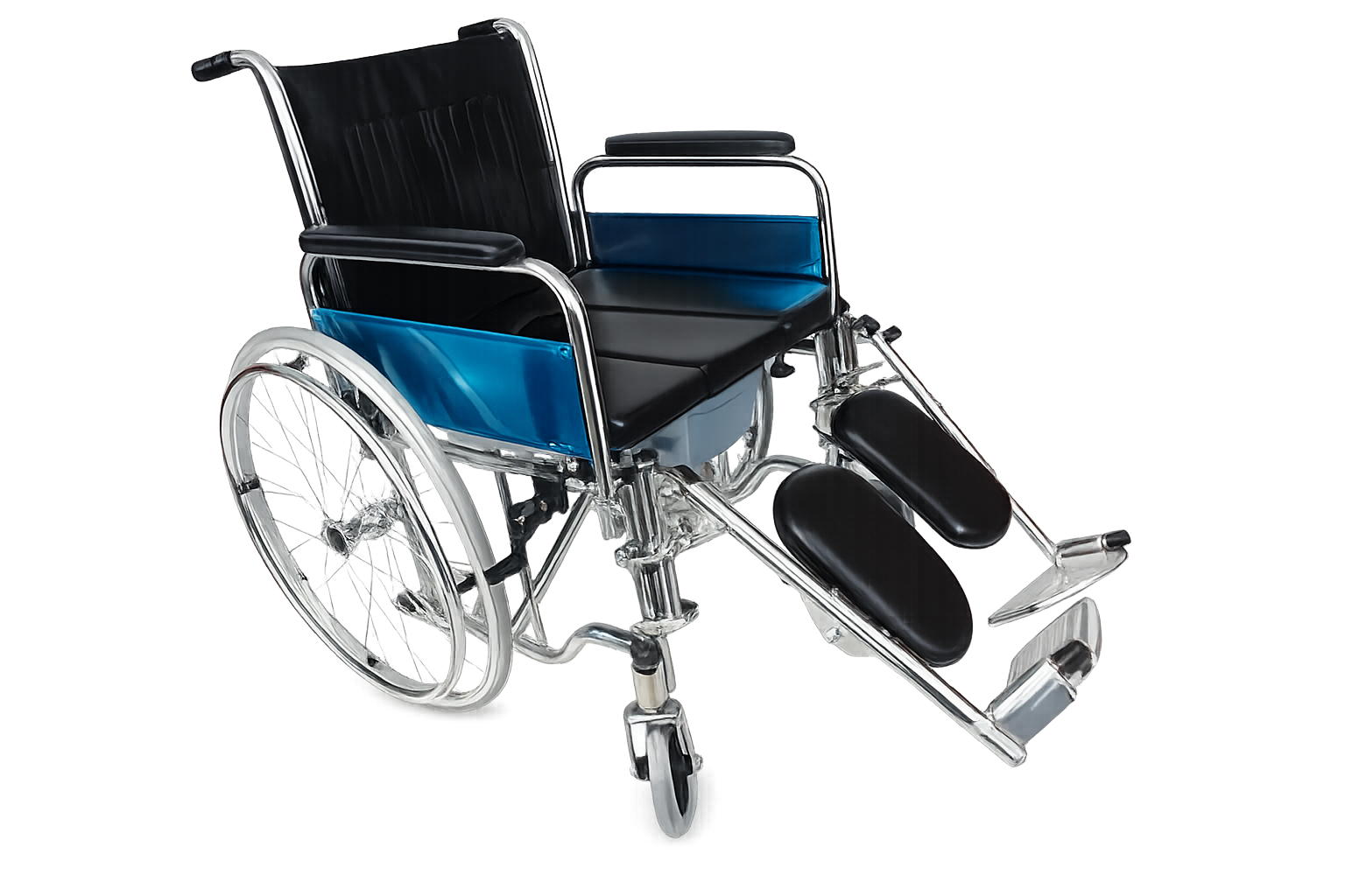 Extra Wide Commode Wheelchair