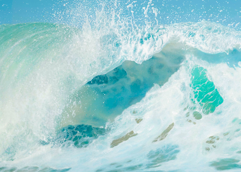 Thumbnail: Wall art prints for sale by Chris Summer. Rolling Blue