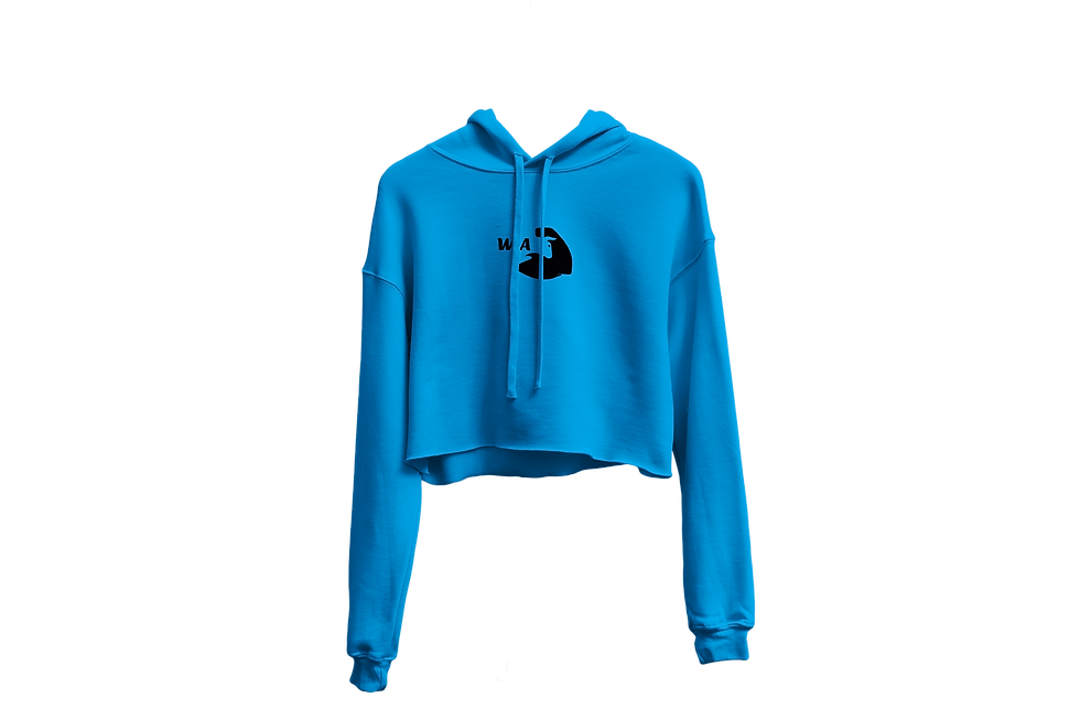 "Morpho" Classic Crop Top Hoodie