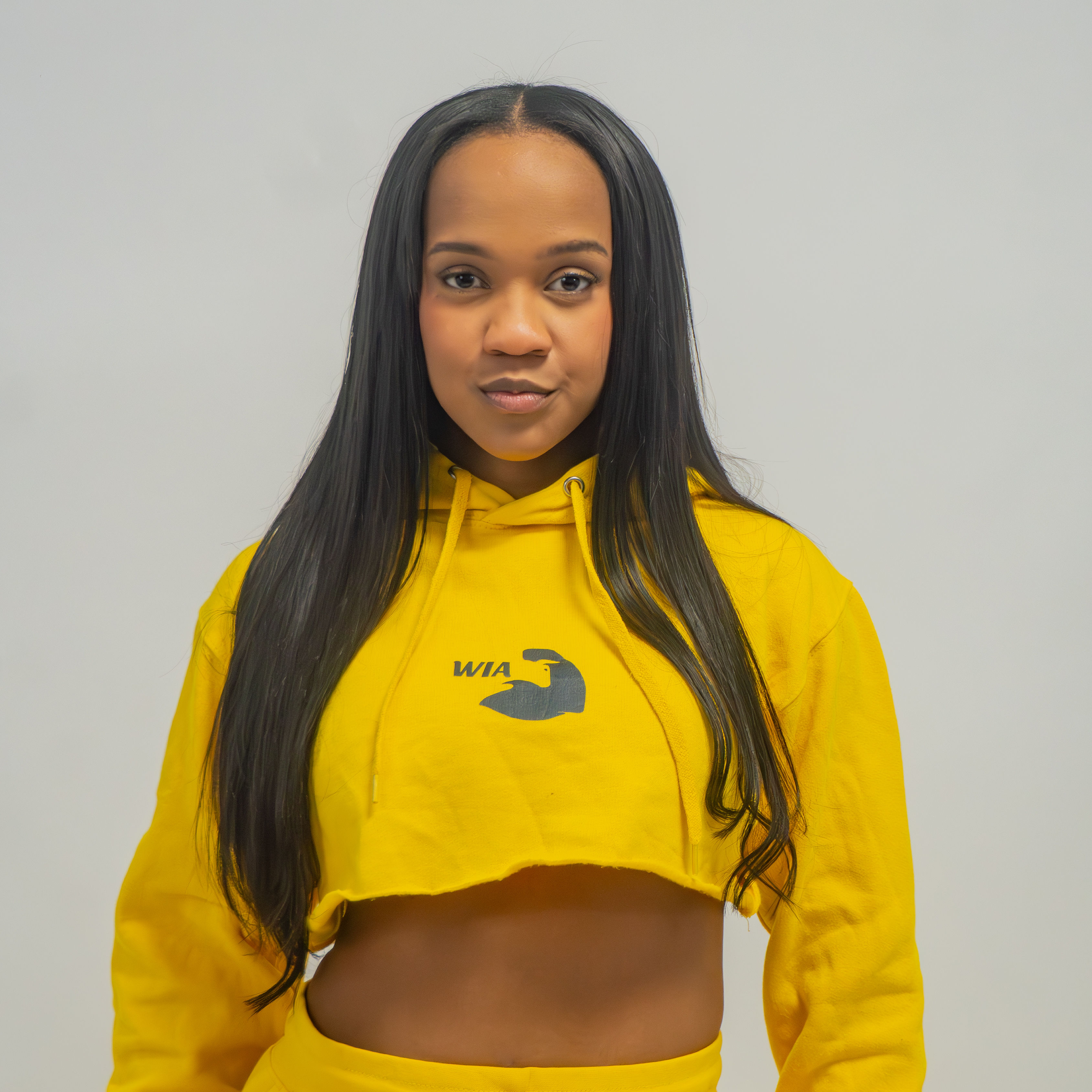 "Whole Lotta Pink" Classic Crop Top Hoodie