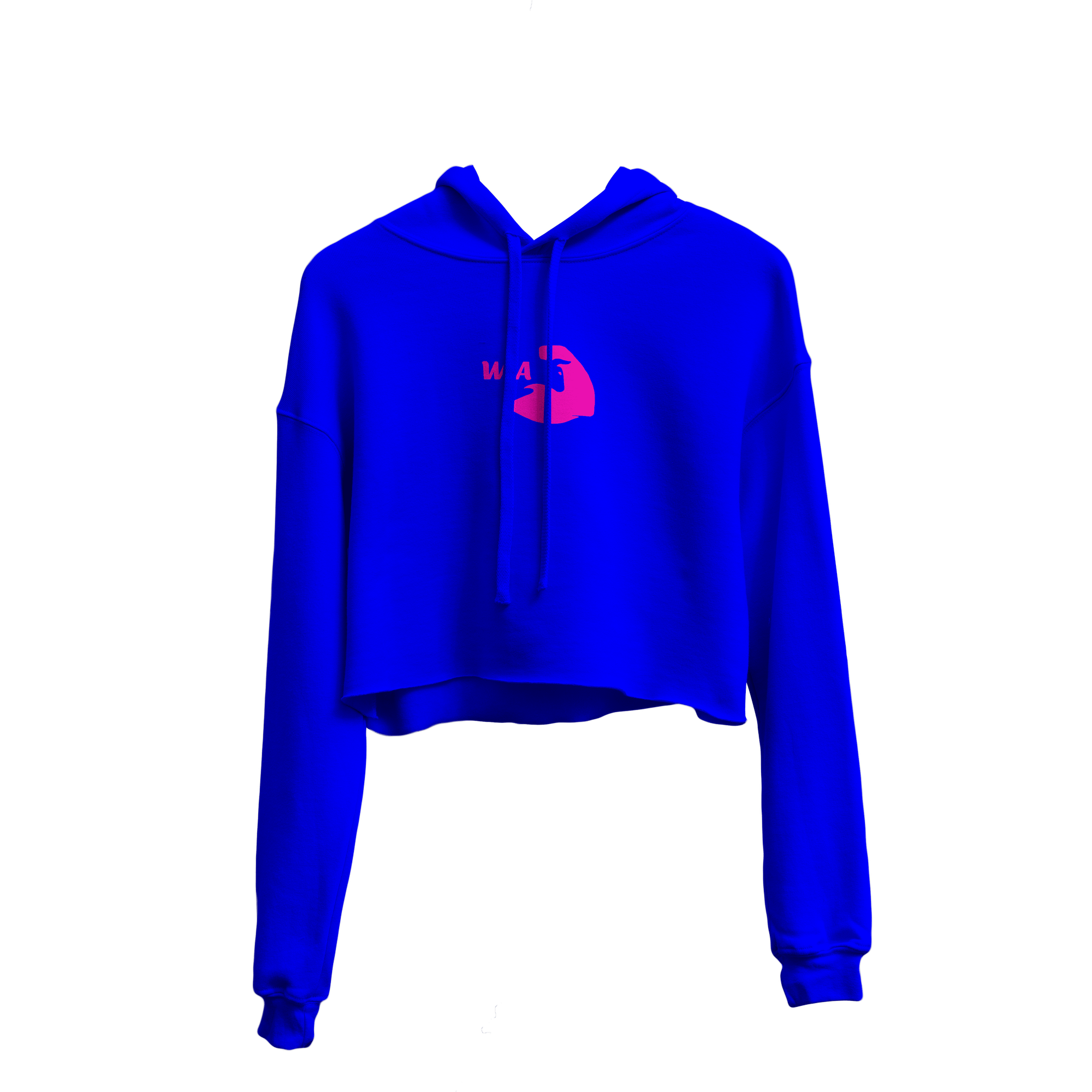 "Blue Raspberry" Classic Crop Top Hoodie