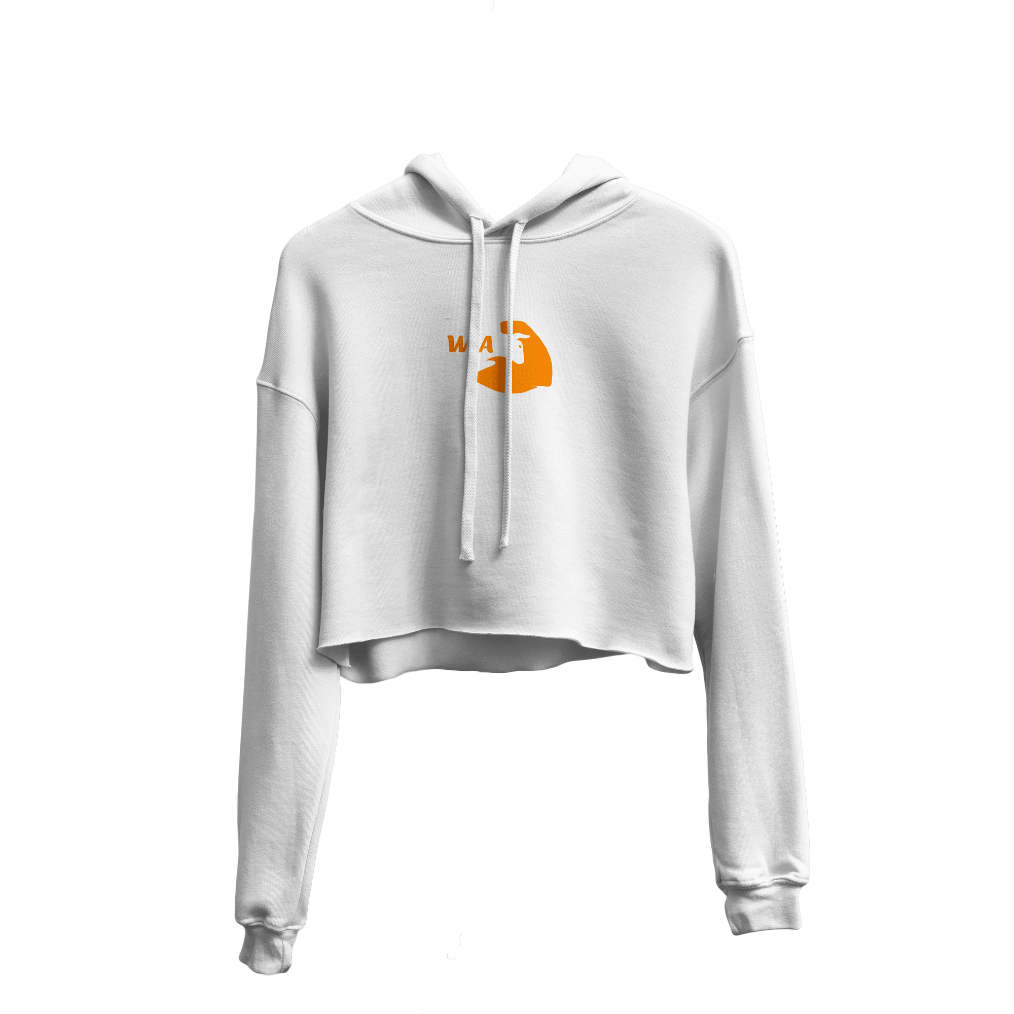 "Orange Creamsicle" Classic Crop Top Hoodie