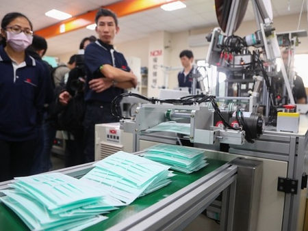 Taiwan's daily production of face masks to reach 15 million
