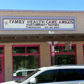 Family Health Care Amigos Signage in Patagonia, AZ