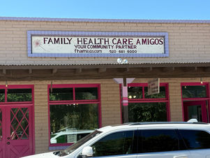 Family Health Care Amigos Signage in Patagonia, AZ