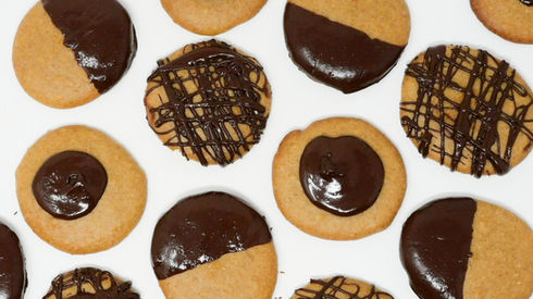 Chocolate Covered Einkorn Cookies