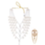 Groom sherwani mala with pearl or glass beads, designed for traditional attire