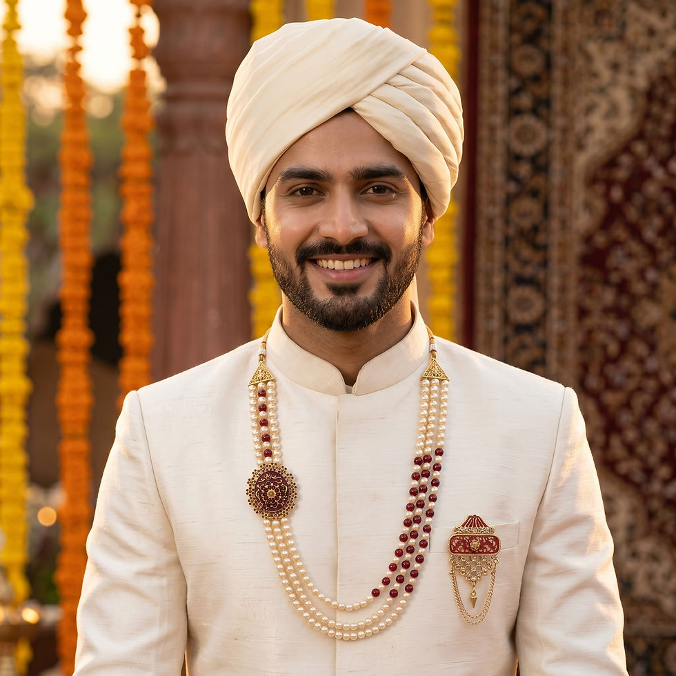 Thumbnail: The groom's Sherwani Mala is not just an ensemble; it's a symbol of tradition, culture.