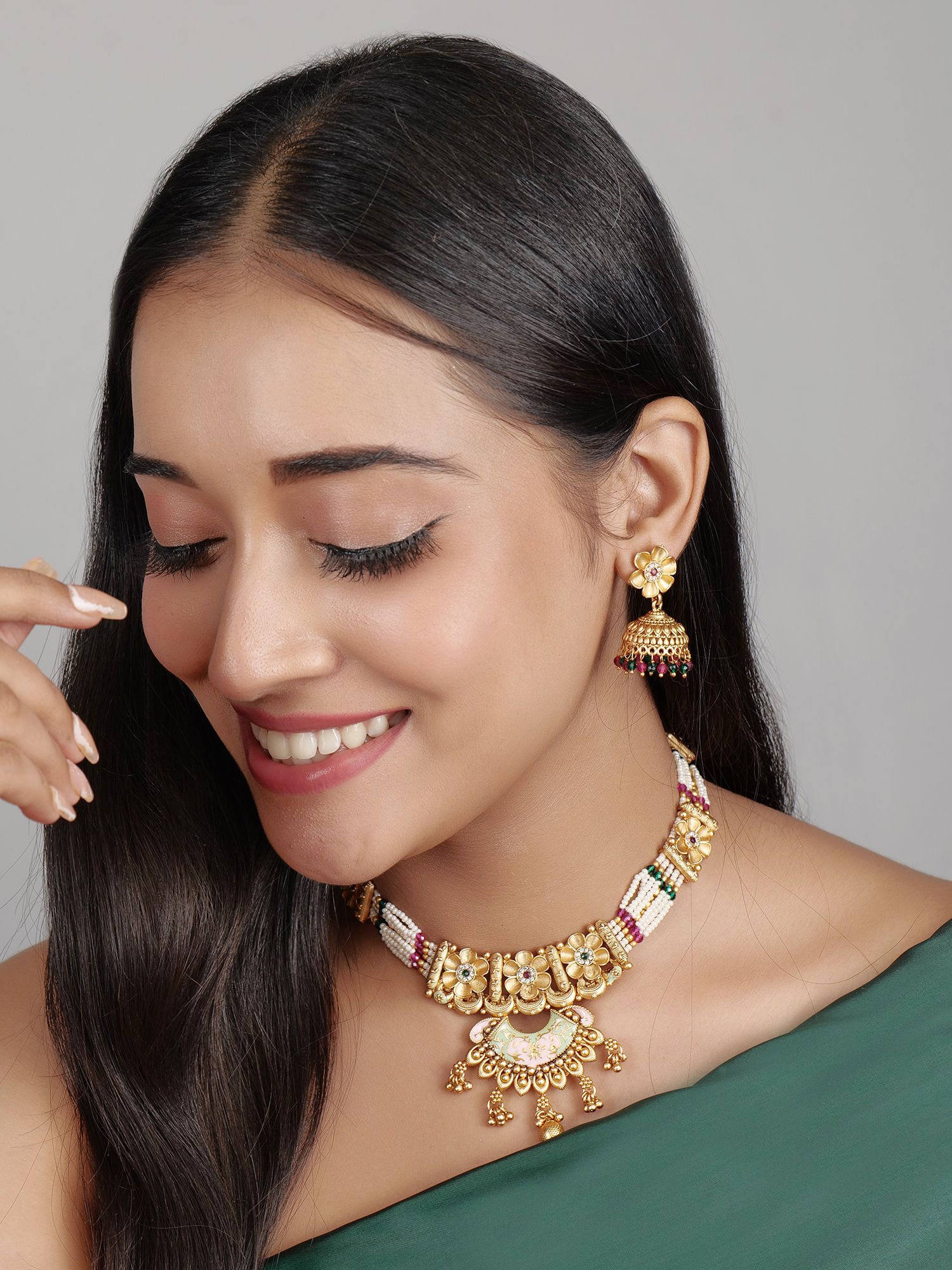 Rajwadi jewelry set is a testament to India's rich cultural heritage
