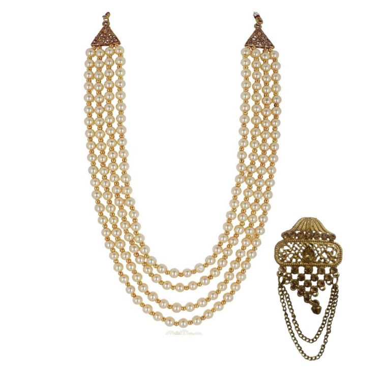 Traditional sherwani mala designs often feature classic embroidery patterns inspired by Mughal and Persian art.