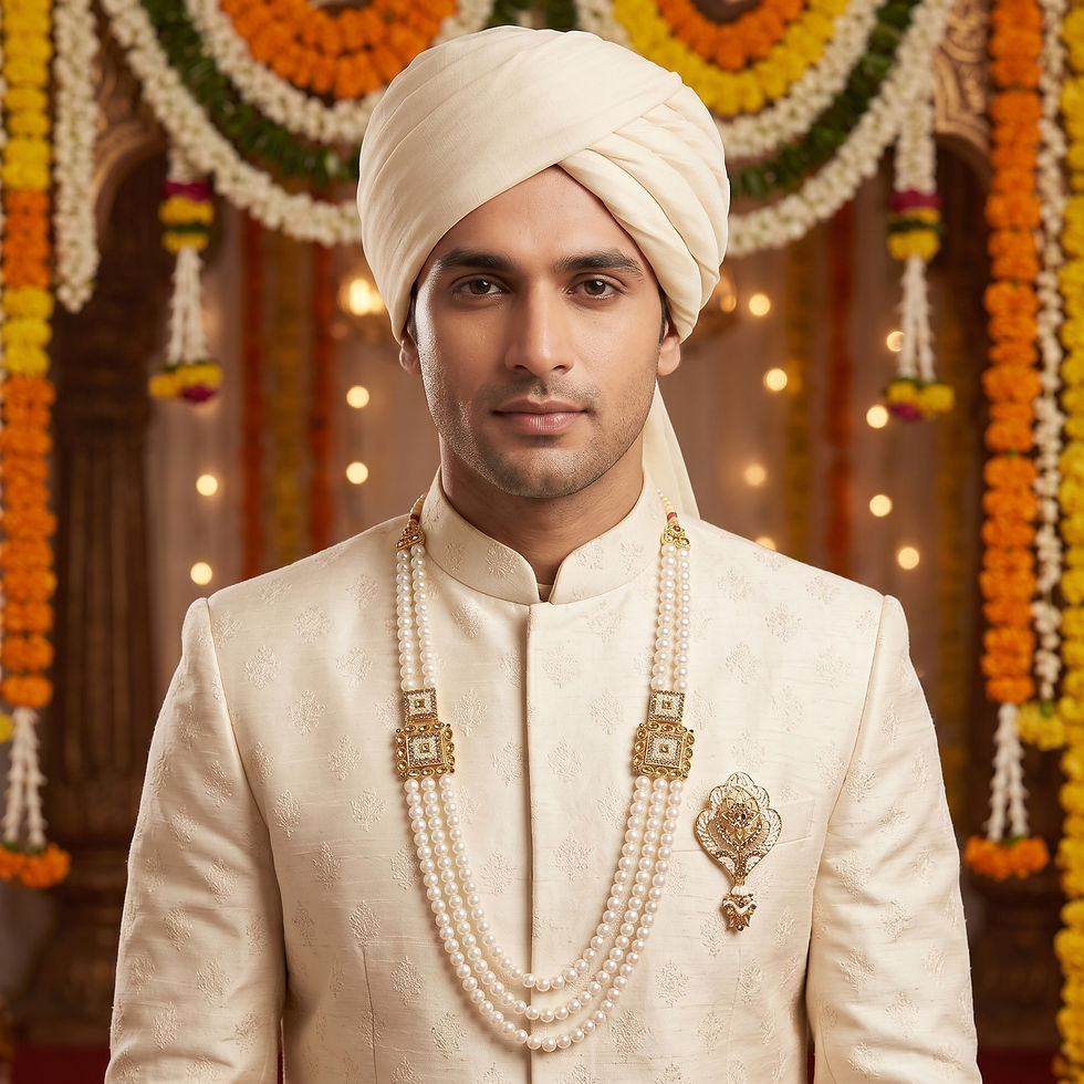 Thumbnail: Groom sherwani mala designs come in a variety of styles, each reflecting the rich cultural heritage.