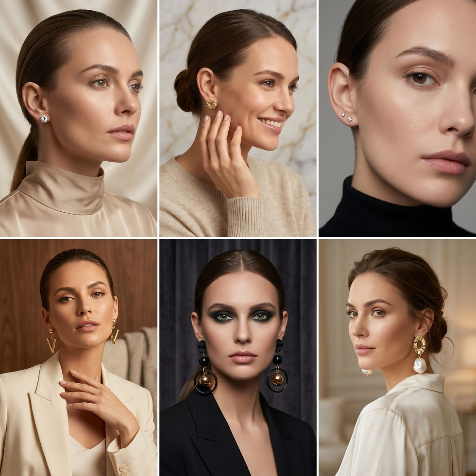 Fashion earrings design encompasses a wide range of styles, from classic and understated to bold and avant-garde.