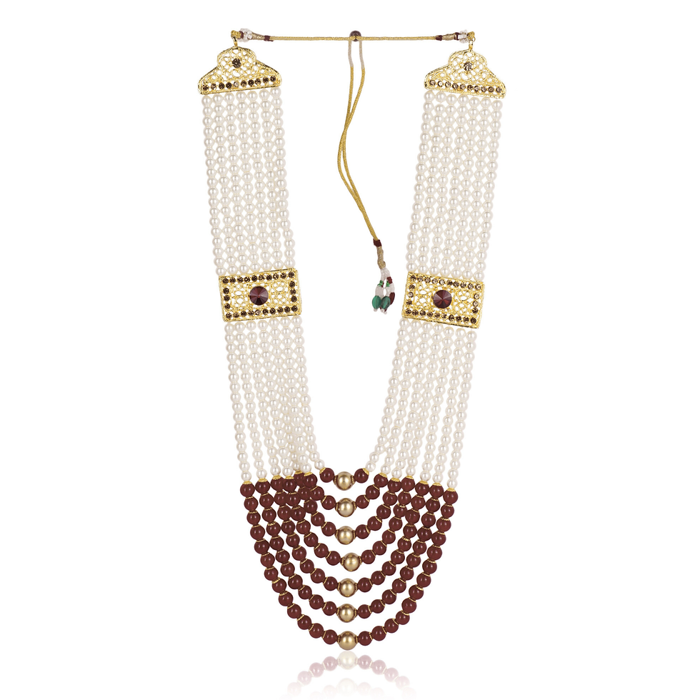 Thumbnail: The sherwani mala is typically crafted with meticulous attention to detail, featuring intricate designs