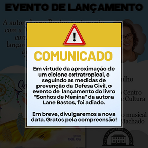 ATENÇÃO: evento adiado!