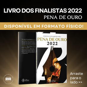 Livro dos finalistas do Pena de Ouro 2022 disponível em formato físico