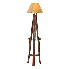 Ski floor lamp