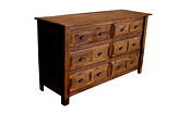 Barnwood Six Drawer Dresser
