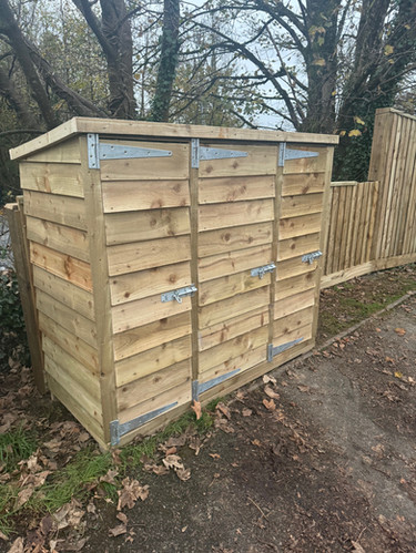 The Complete Recycling Storage System with Doors | Turps Wood Design