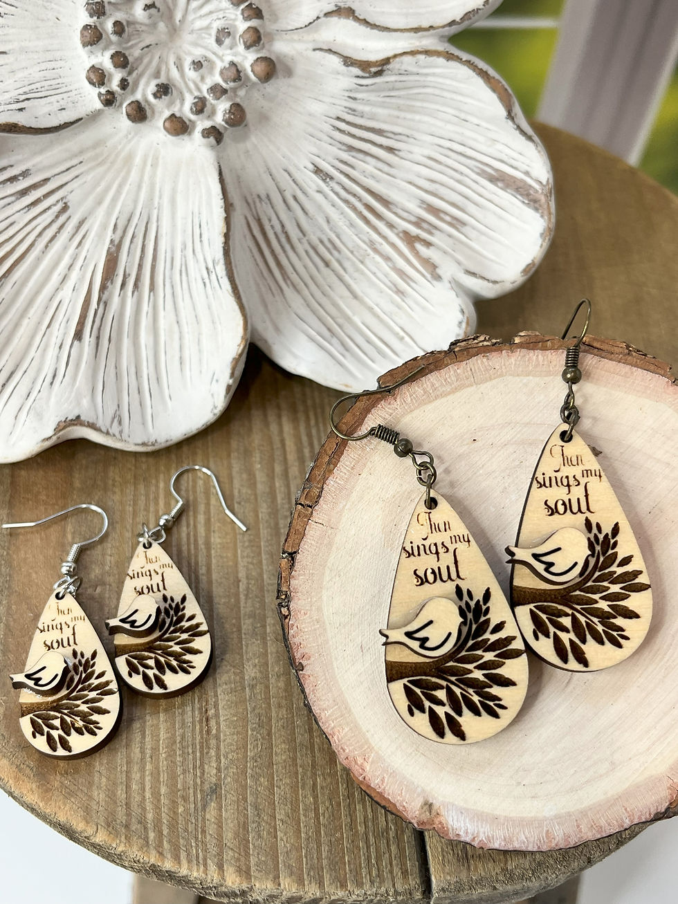 Thumbnail: Inspirational bird earrings