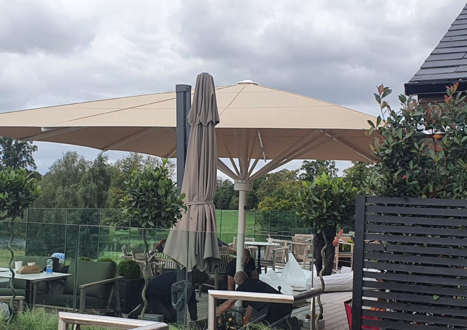 Parasol Left Side View for Luttrellstown Castle Golf Club in Dublin