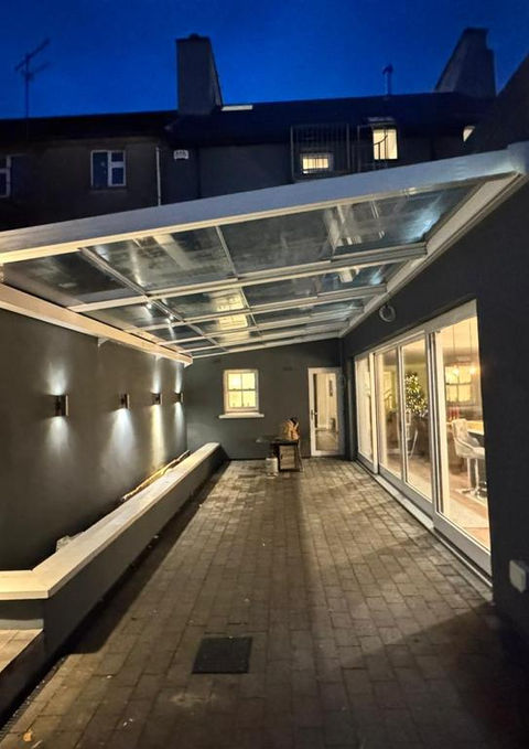 Glass Roof Patio Cover Lead View in Killarney