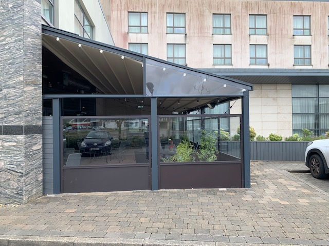 Pergola Front View for Manor West Hotel in Tralee
