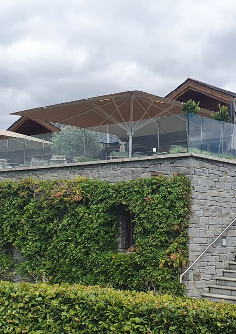 Parasol Front View for Luttrellstown Castle Golf Club in Dublin