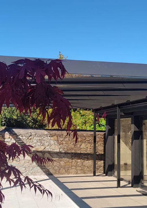 Glass Roof Patio Cover Project View in Sandycove