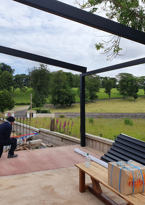 Pergola Detail Close-up for The Barn Glanmire Cork