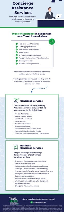 concierge-assistance-services with Travel Insurance