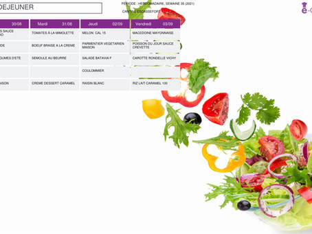 Menu de la semaine🍽🥗