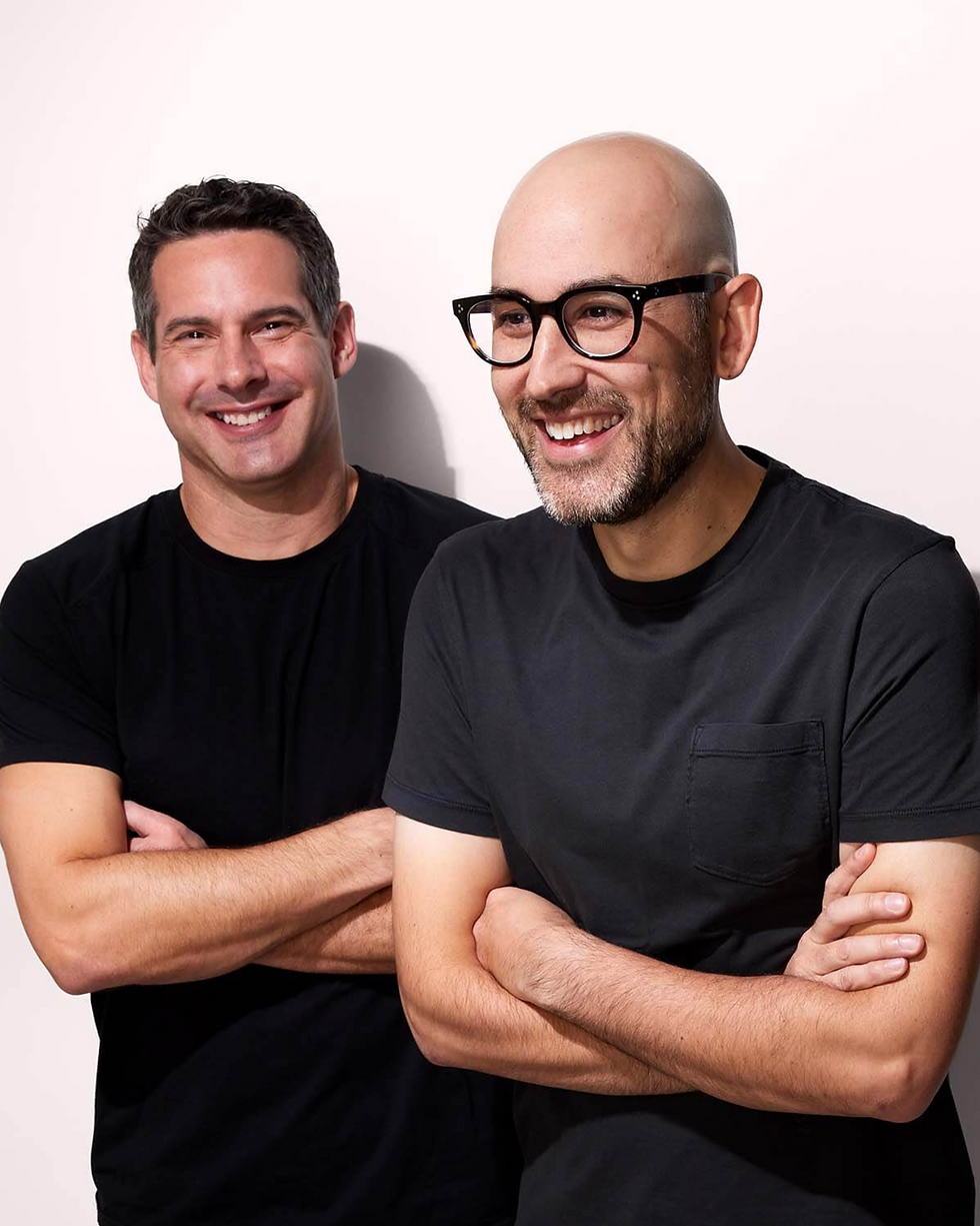 Leaf Shave co-founders Adam Hahn (left) and Adam Simone (right)                                                                 Source: Leaf Shave website