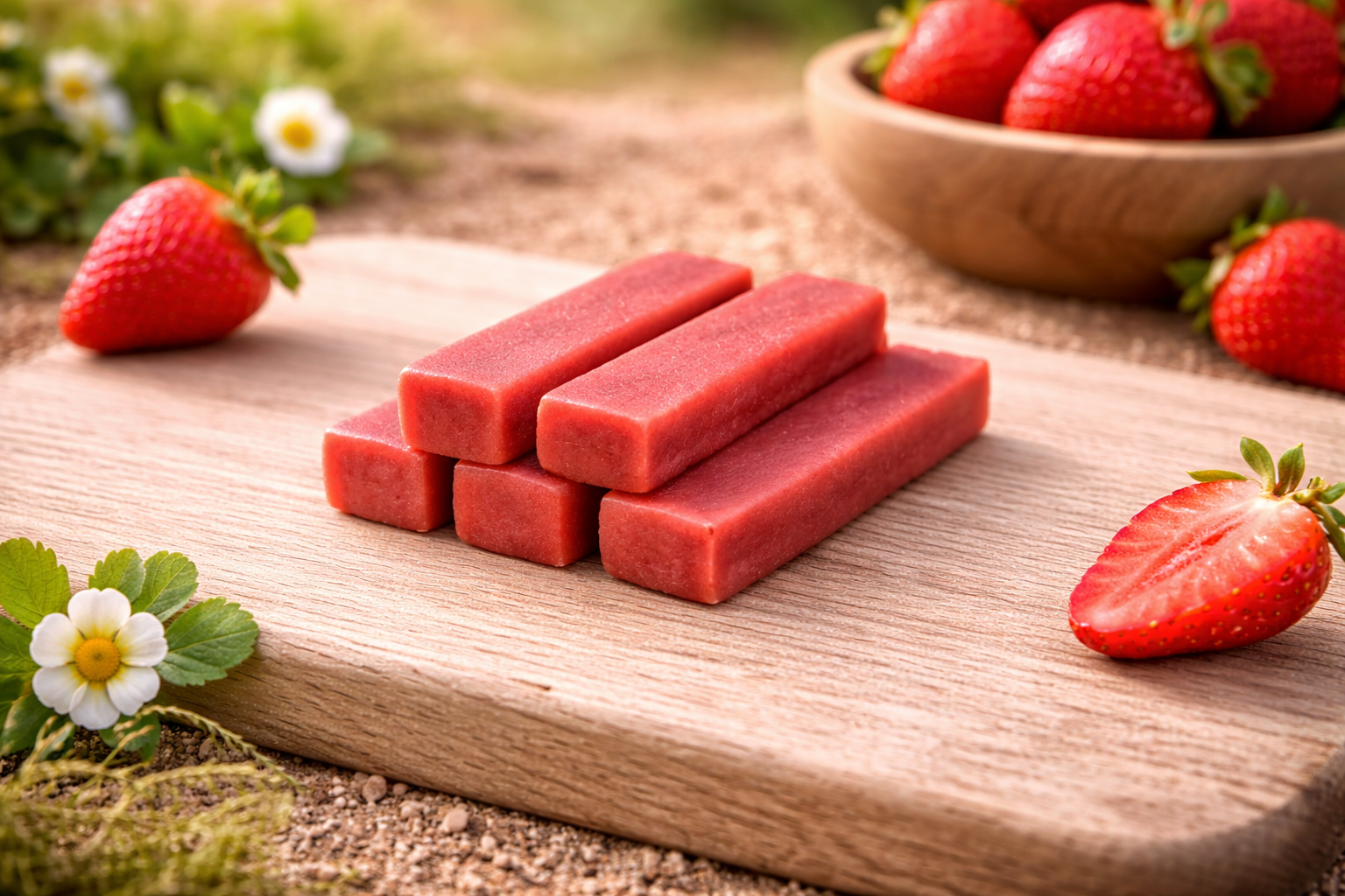 Strawberry Yak Chews Small 5 Pack