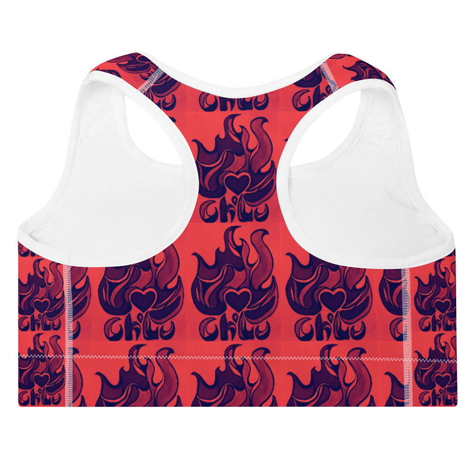 Thumbnail: Ch'Lu Campfire "Passion" Padded Sports Bra
