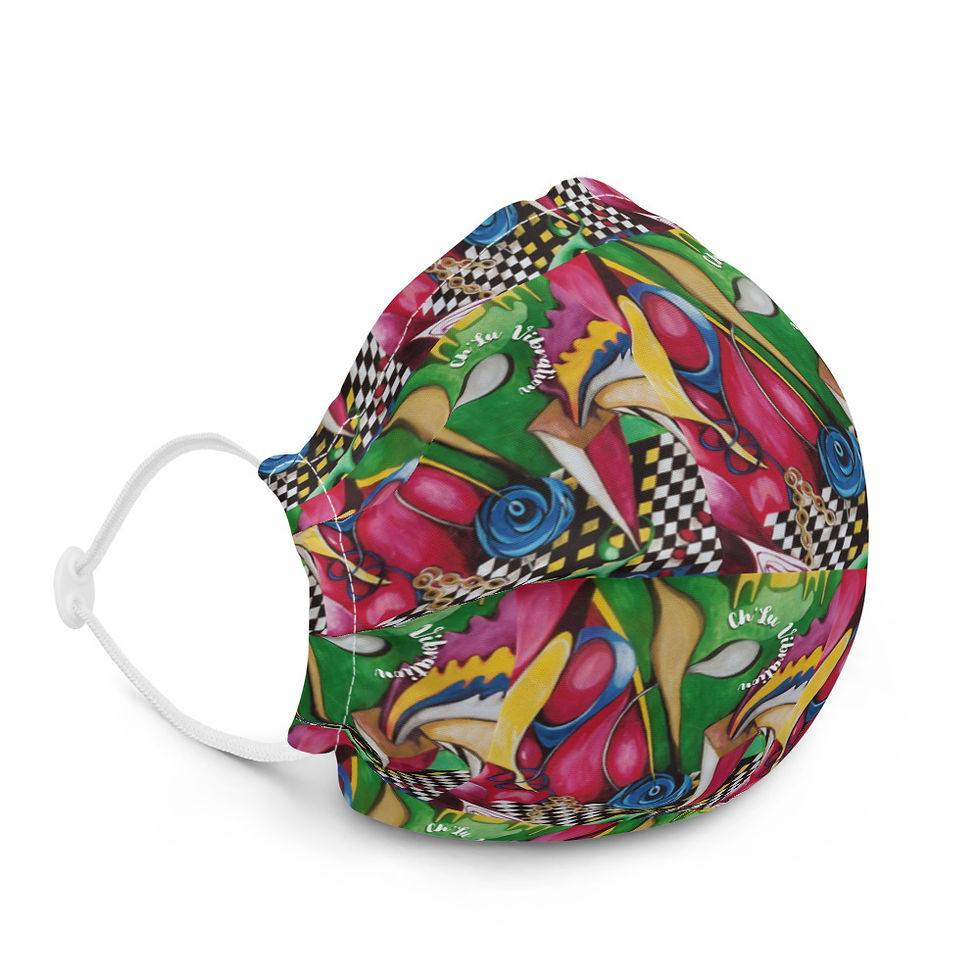 Thumbnail: Ch'Lu Vibration "Abstracte" Premium Face Mask