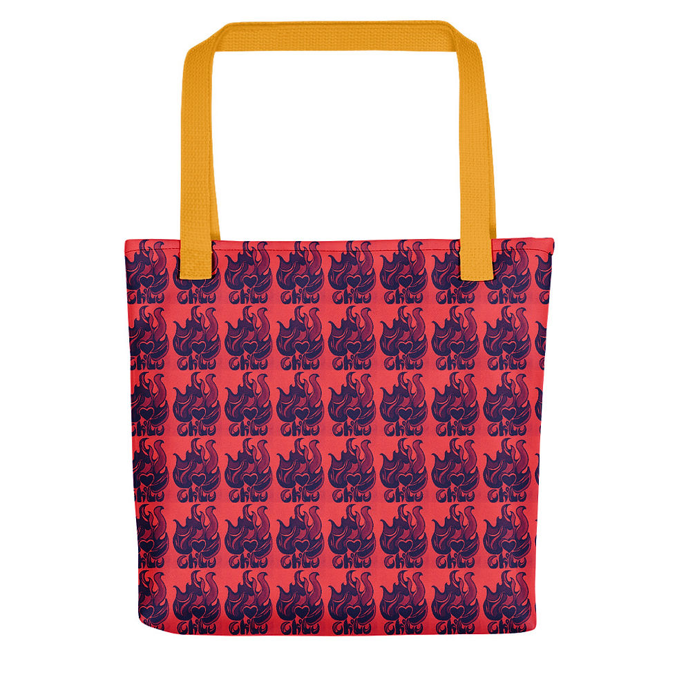 Thumbnail: Ch'Lu Campfire "Flame Red" Tote bag